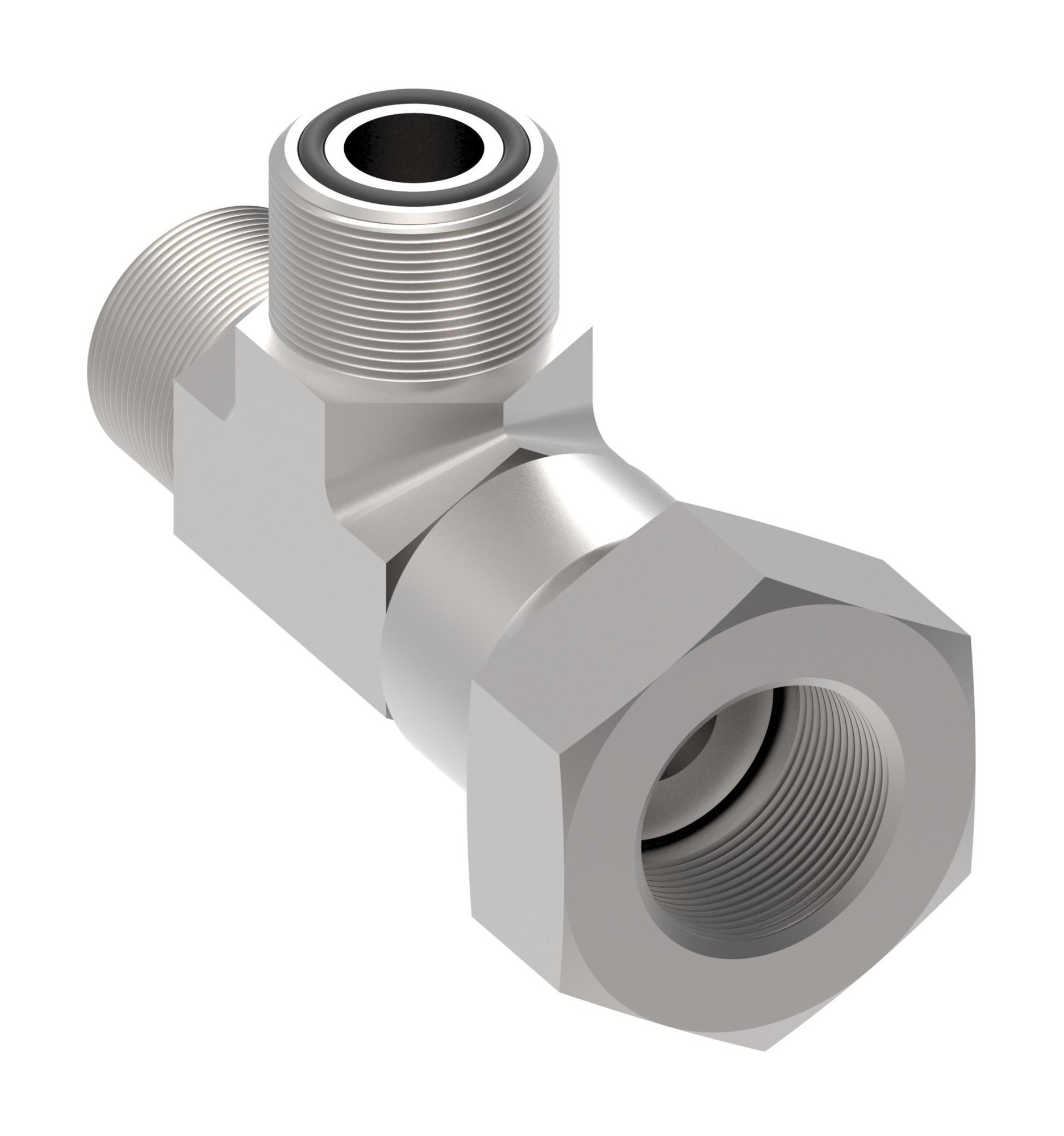 Adapter-TEE,CF,-8-8-8,CS,NBR,Z — photo 2 of 3