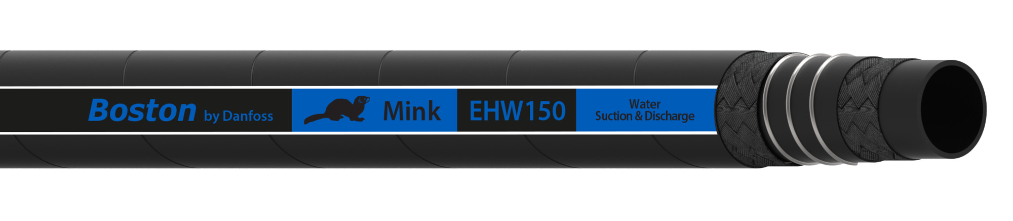 HOSE-BOS, EHW150, -48, WATER, BK, 61M