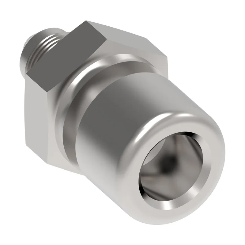 Perf steel adapt SAE 37 deg. Male Flar — photo 2 of 3