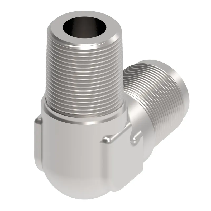 Perf steel adapt 90 deg. Male AN To Pipe — photo 1 of 3