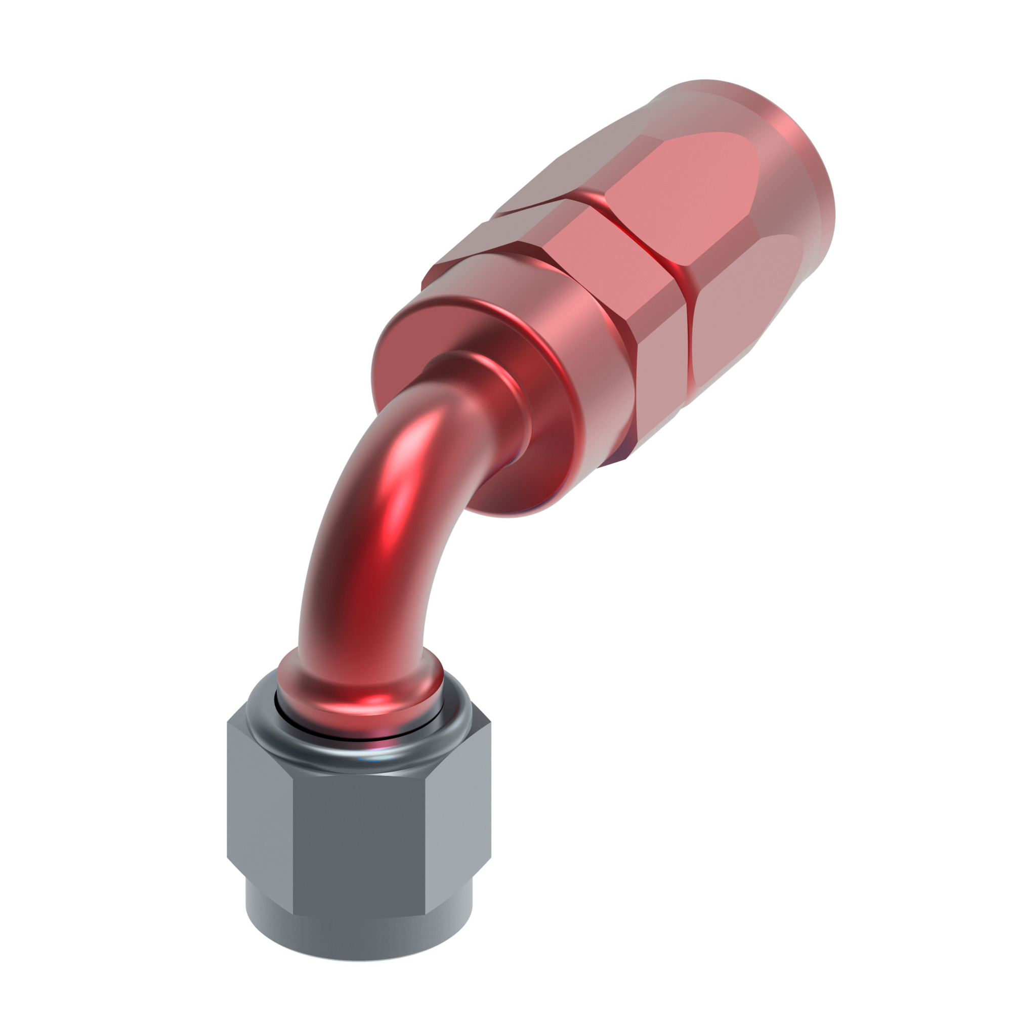 Ftng reus SAE 37 90DEG AQP Hose Fitting — photo 1 of 3