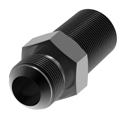 Perf alum adapt Male AN To Pipe Adpr blk