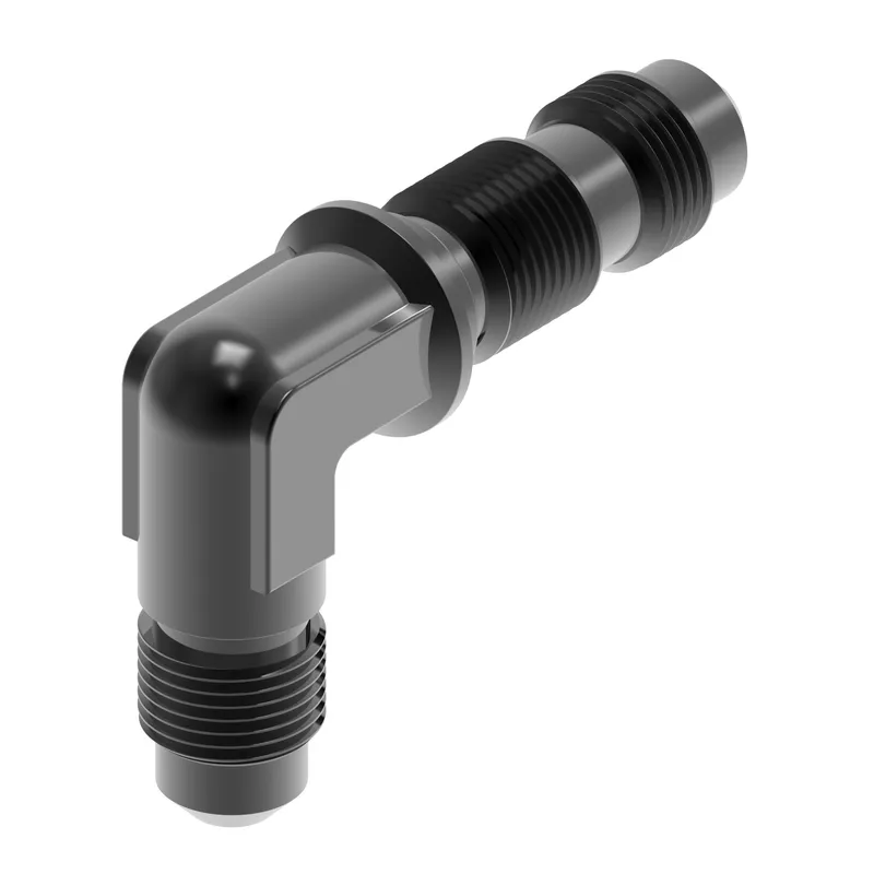 Perf alum adapt 90 DEG ELB BULKHEAD BLK — photo 1 of 3