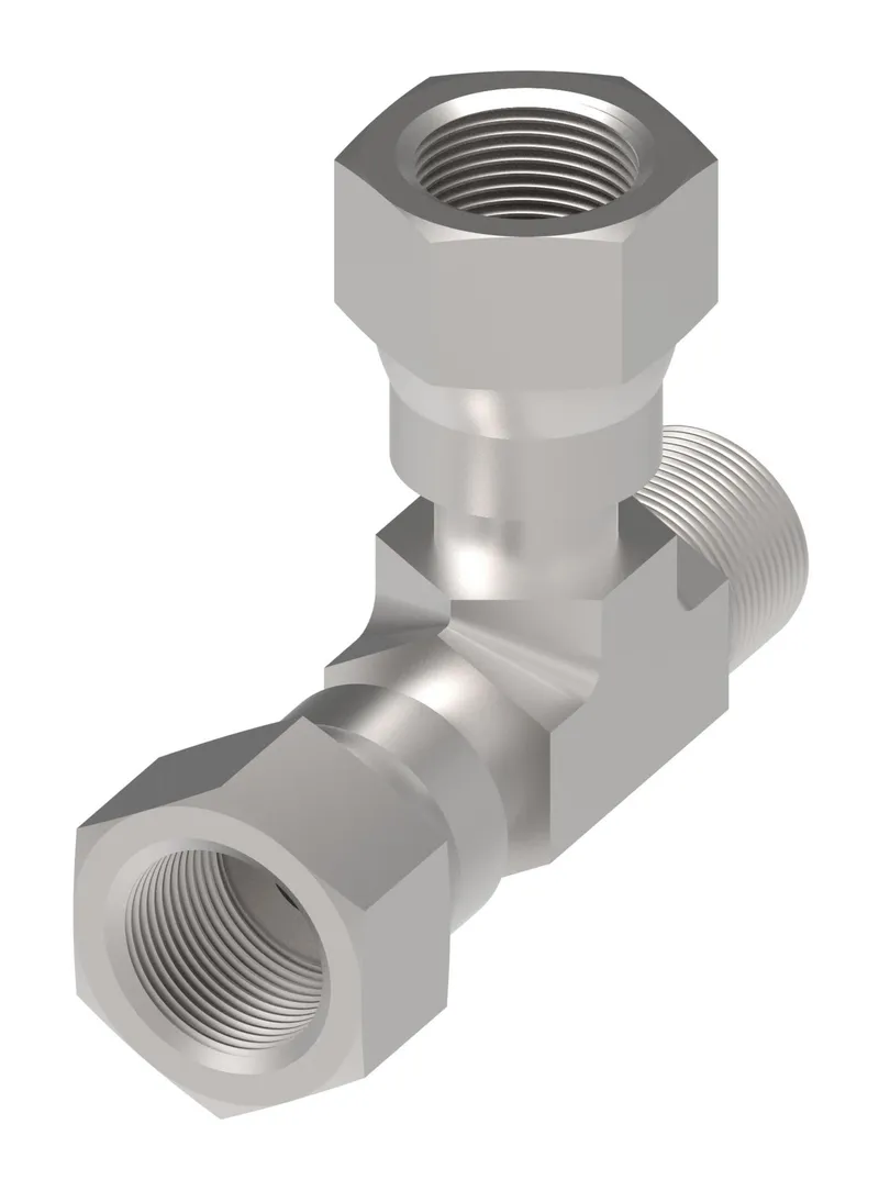 Adapter-TEE,FF,-8-8-8,CS,NBR,Z — photo 1 of 3