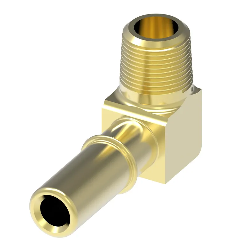 Adapter, NPTF/SM, 90 elbow, brass J2044 — photo 1 of 3