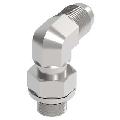 Adapter, SAE 37 90 elbow