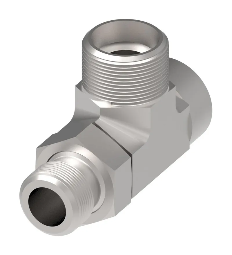 Adapter-TEE,LHCM,M108LM10,304,FKM,PA — photo 1 of 3