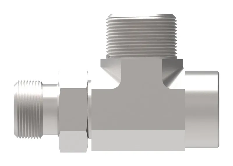 Adapter-TEE,LHCM,M108LM10,304,FKM,PA — photo 2 of 3