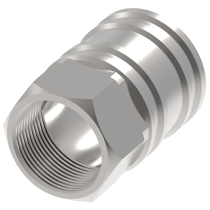 COUPLING,ST,F,1/4,SS,-4,NPT,NBR — photo 1 of 3