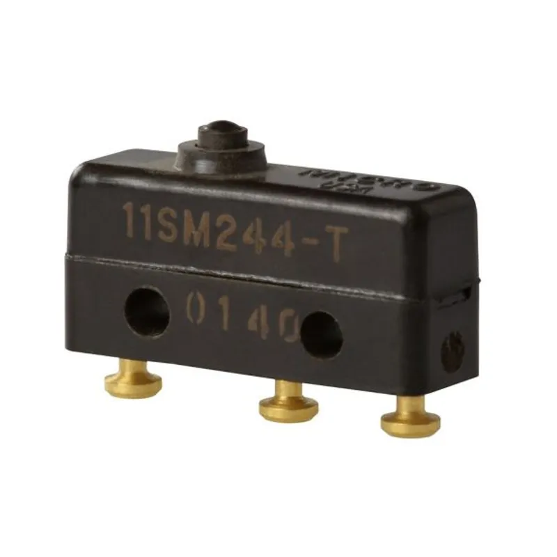 111SM1-H58 MICRO SWITCH SM Series Subminiature Basic Switch, Single Pole Double Throw (SPDT), 250 Vac, 5 A, Straight Lever Actuator, Quick Connect Termination