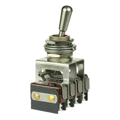 11AT56 MICRO SWITCH AT Series Toggle Switch, 2 pole, 2 position, Screw terminal, Standard Lever