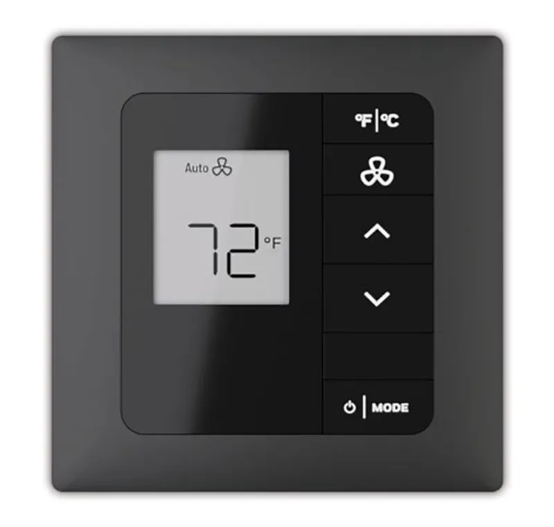 201-528-6V-BK INNCOM e7w Wireless EMS Thermostat