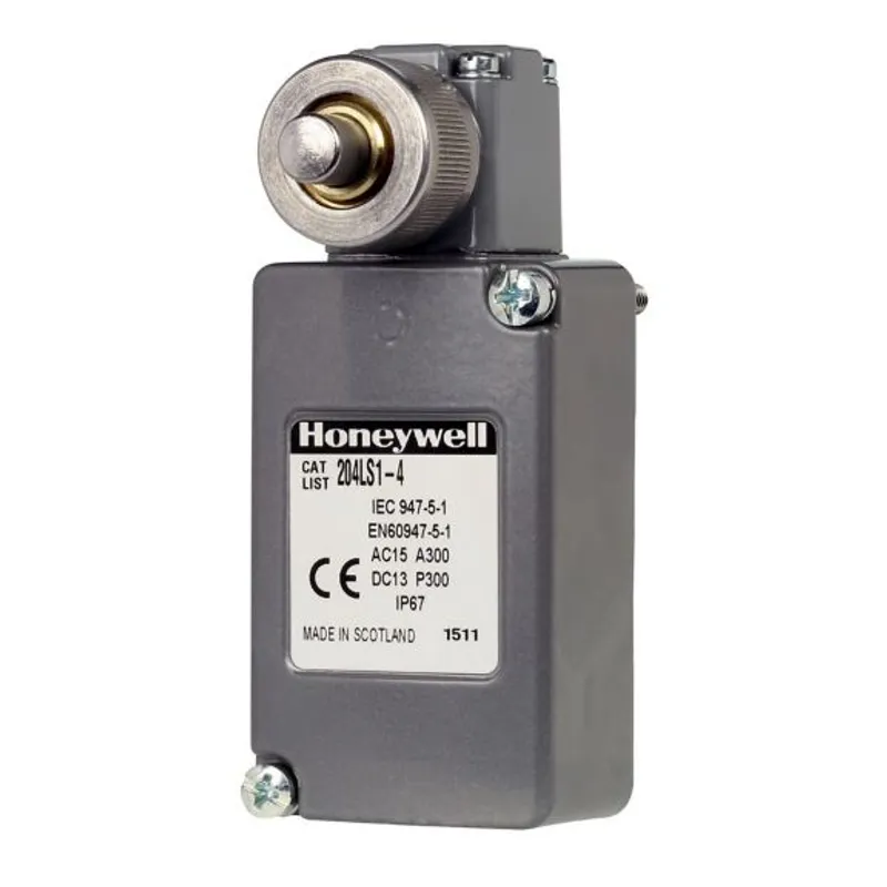 201LS19 MICRO SWITCH LS Series General Purpose Limit Switches, Side Rotary with 1.5 in Fixed Length Lever, Steel Roller, 1NC 1NO DPDT Snap Action, Double Break, 0.5 in - 14NPT cond