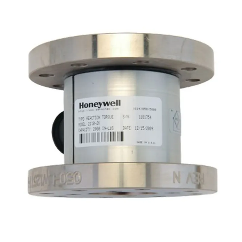 2111-10K Model 2111 Flanged Reaction Torque Transducer, 10000 in-lb, 21 °C to 75 °C [70 °F to 170 °F] Temperature Compensation, Non-amplified (mvv), Amphenol MS3102A-14S-5P electri