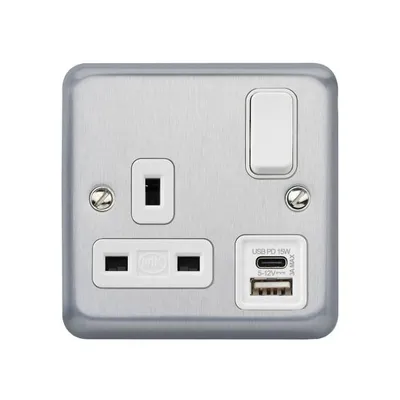 2959RPWHI Albany USB Socket