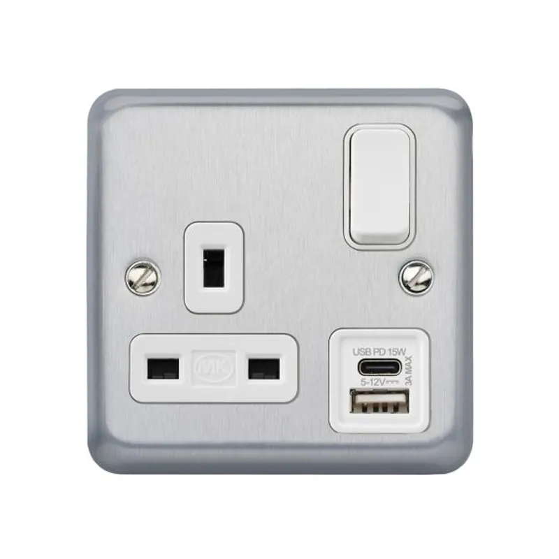 2959RPWHI Albany USB Socket
