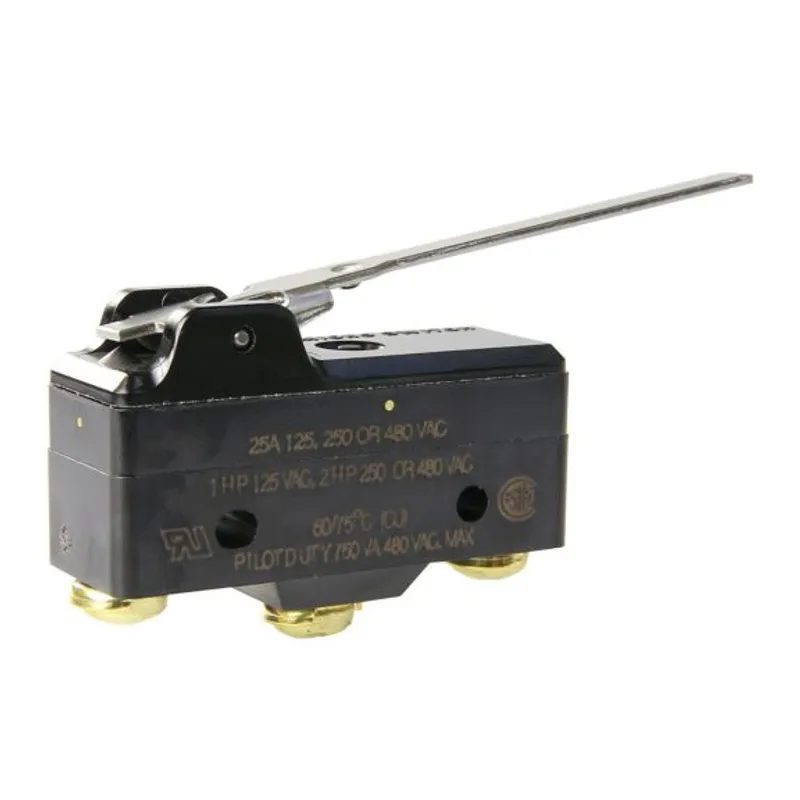 BE-2R2425 BE Series Standard Basic Switch, Single Pole Double Throw Circuitry, 25 A at 250 Vac, Pin Plunger Actuator, 6,95 N [25.0 oz] Operating Force, Silver Cadmium Oxide Contact