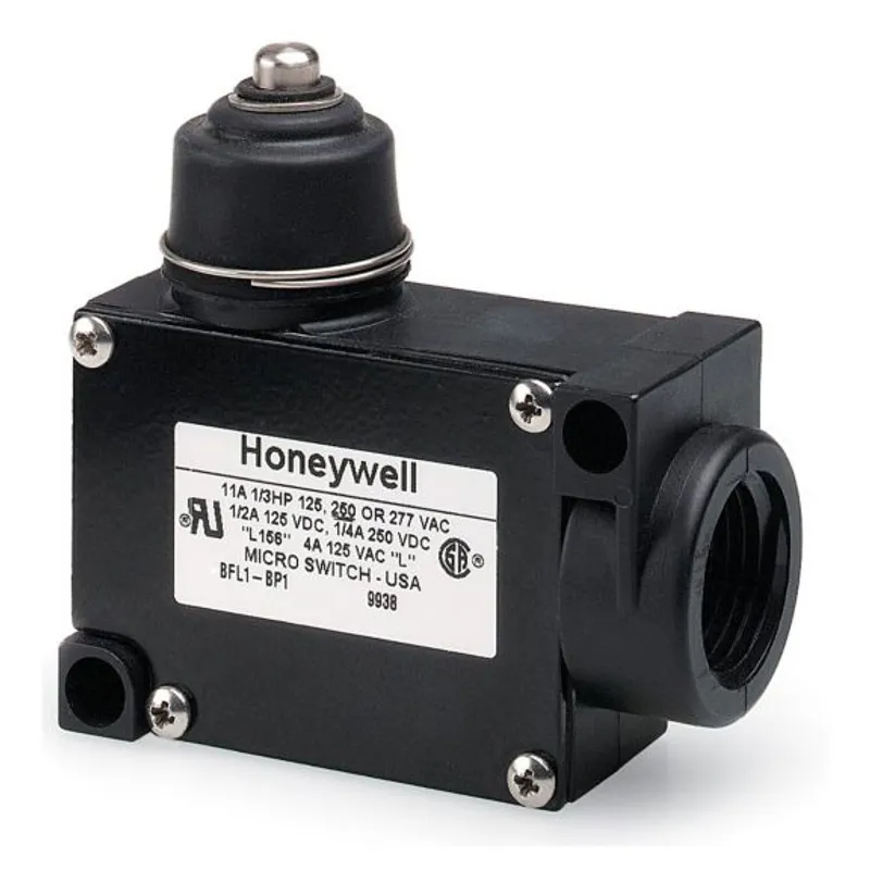 BFL1-BW1 MICRO SWITCH BF Series Enclosed Switches, Wobble - Coil Spring Actuator, 1NC1NO SPDT Snap Action, 0.5 in - 14NPT conduit, Left-Hand Actuator
