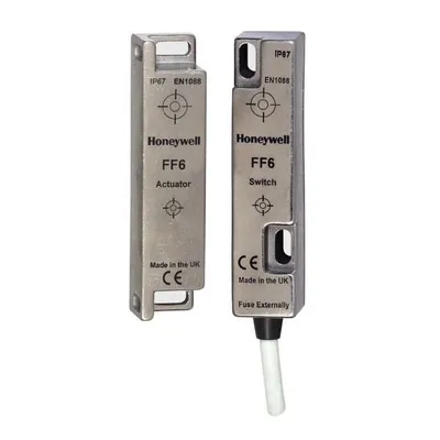 FF6-10-DC-03-SS Honeywell FF Series Safety Switch and Actuator, stainless steel, 1NC safety, dc, 3 m pre-wired