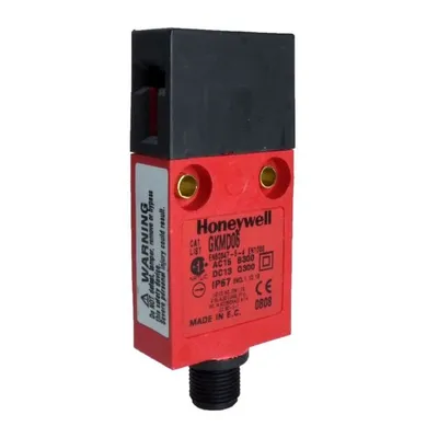 GKMA33 MICRO SWITCH GKM Series Miniature Key Operated Safety Switch, 1NC1NO Direct Opening, Slow Action, 3 m Side Exit Cable, Plastic Housing, Silver-Nickel Contacts