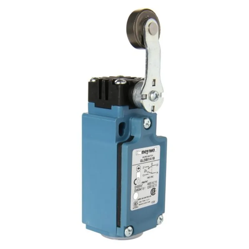 GLDA01A2B MICRO SWITCH GLD Series Global Limit Switches, Side Rotary With Roller - Adjustable, 1NC1NO SPDT Snap Action, 0.5 in - 14NPT conduit