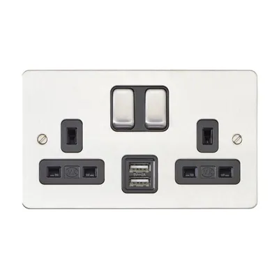 K14344BRCB Edge™ USB Switchsockets