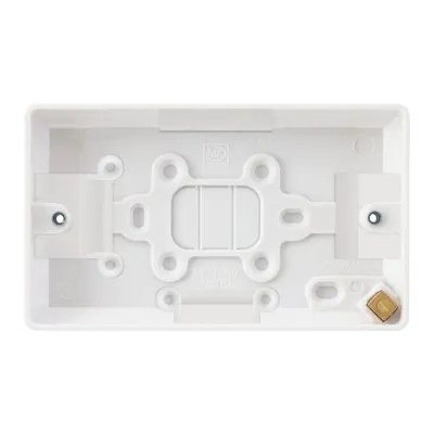 K2172EMWHI Logic Plus™ 2-Gang Moulded Box