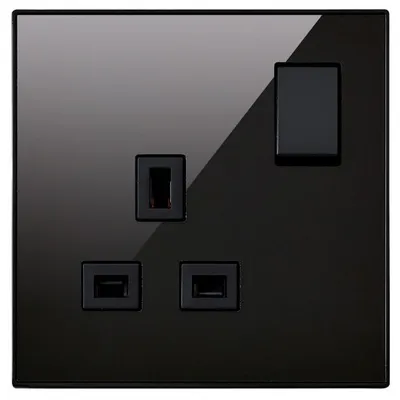 K34357GIW MK Elements 13A 1G Switchsockets
