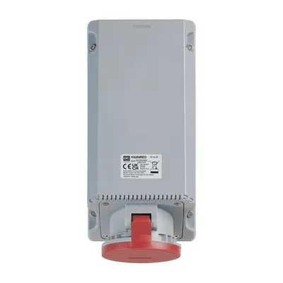 K9193YEL Commando Socket Outlet Angled Surface