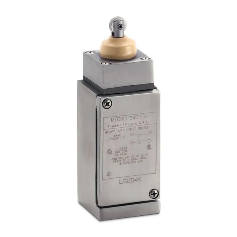 LS2E4L Series HDLS Stainless Steel Non Plug-in: Side Plunger - Standard; 2NC 2NO Double-Pole, Double-Throw, Snap-Action, Double-Break; 0.75 in - 14NPT conduit