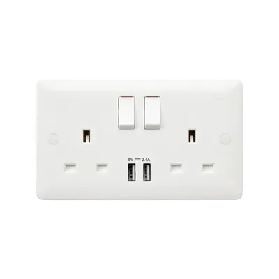 MB24344WHI MK Base USB Sockets
