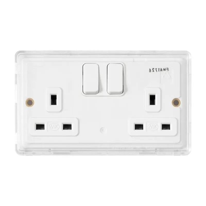 MH4347BLKC MK Dimensions 13A 2G Switchsocket Modules