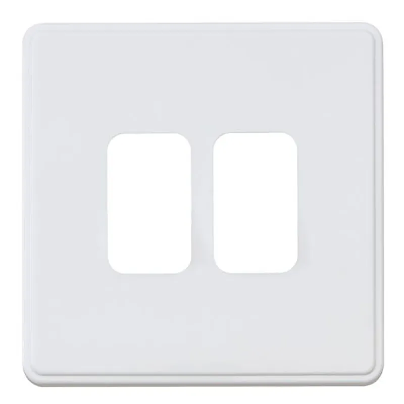 MHFP001WHI MK Dimensions WHI Switch and Grid Frontplates