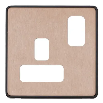 MHFP013BRZB MK Dimensions BRZB Socket Frontplates