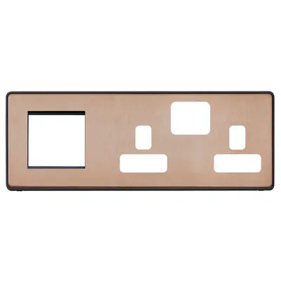 MHFP031BRZB MK Dimensions BRZB Multimedia Frontplates