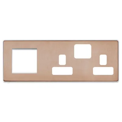 MHFP031BRZW MK Dimensions BRZW Multimedia Frontplates