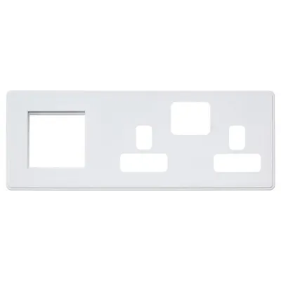 MHFP031WHI MK Dimensions WHI Multimedia Frontplates