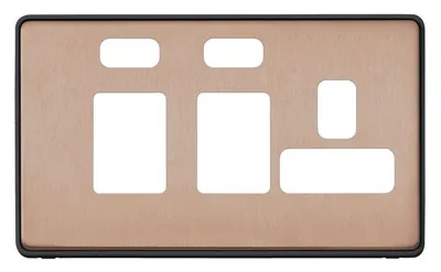 MHFP036BRZB MK Dimensions BRZB Shaver and Cooker Control Frontplates