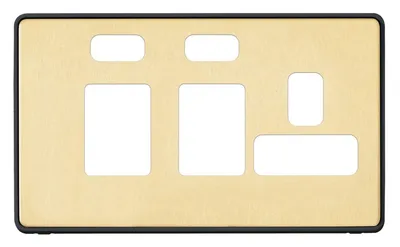 MHFP036SBRB MK Dimensions SBRB Shaver and Cooker Control Frontplates