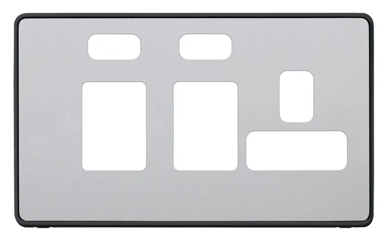 MHFP036SSTB MK Dimensions SSTB Shaver and Cooker Control Frontplates