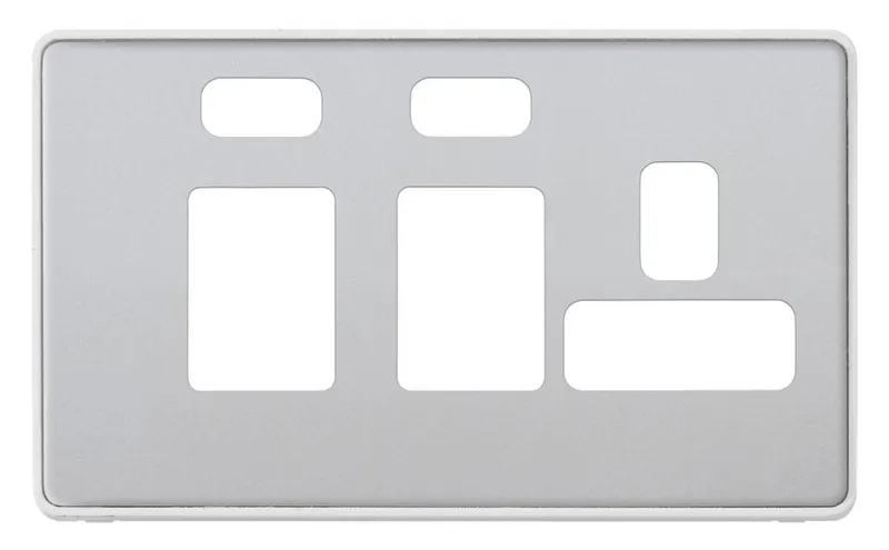 MHFP036SSTW MK Dimensions SSTW Shaver and Cooker Control Frontplates