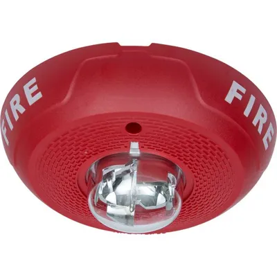 PC4WL Ceiling Mount Horn Strobe: 4-Wire: White