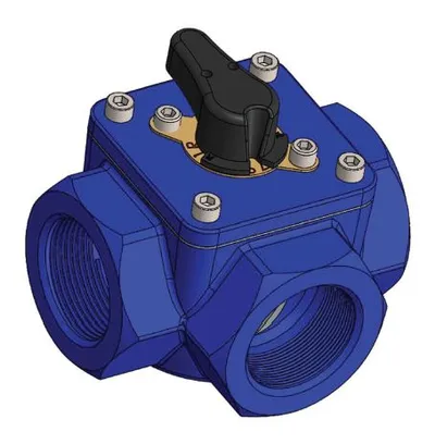 RV3-PN16-SCR-020 3-way Rotary Valve PN16