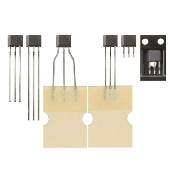 SS41-T3 SS41 Hall-effect digital position sensor IC, bipolar, flat TO-92-style, straight standard leads, 5000 unitsammopack tape-in-box