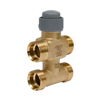 V5823C2009 V5823C Series 3-Way Short Stroke Linear Mixing Valves with Bypass, Conical Seal, PN16.