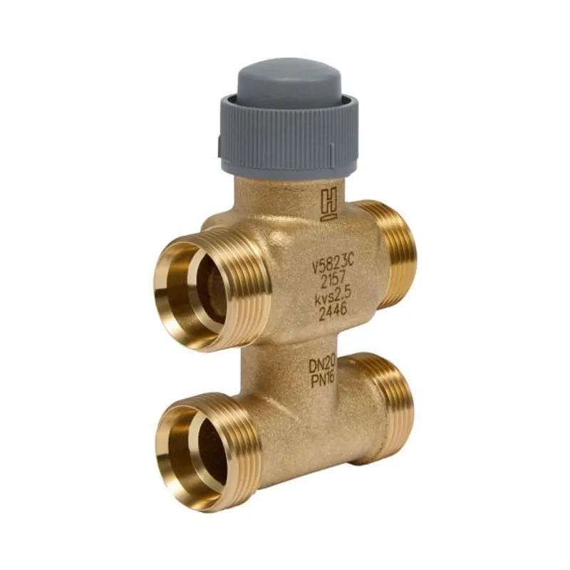 V5823C2009 V5823C Series 3-Way Short Stroke Linear Mixing Valves with Bypass, Conical Seal, PN16.