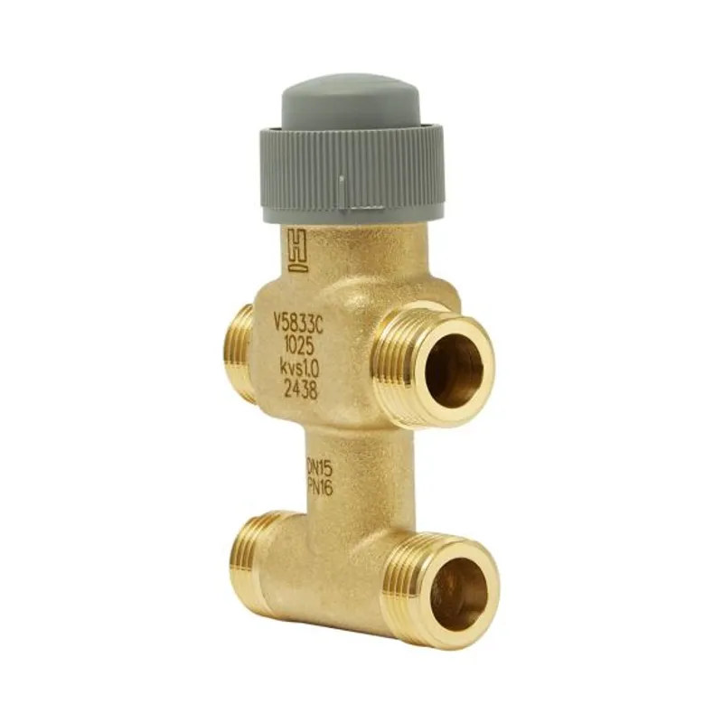V5833C1009 V5833C Series 3-Way Short Stroke Linear Mixing Valves with Bypass, Flat Seal, PN16.