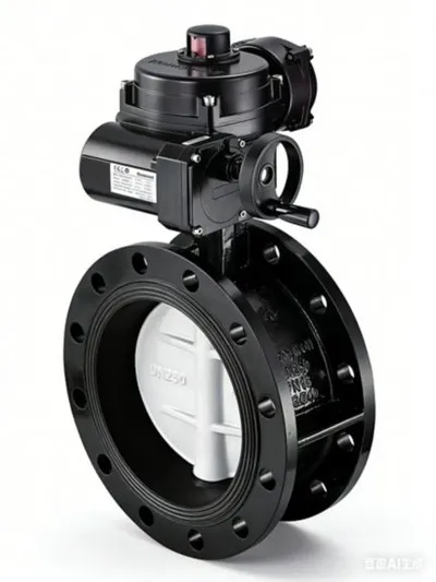 V9ABFF16-050-012 V9ABF Series PN16 Flanged Type Motorised Butterfly Valves