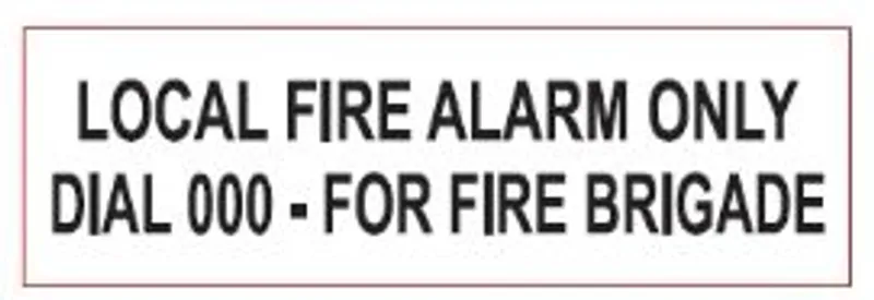 WS-000 Red on White Warning Sign