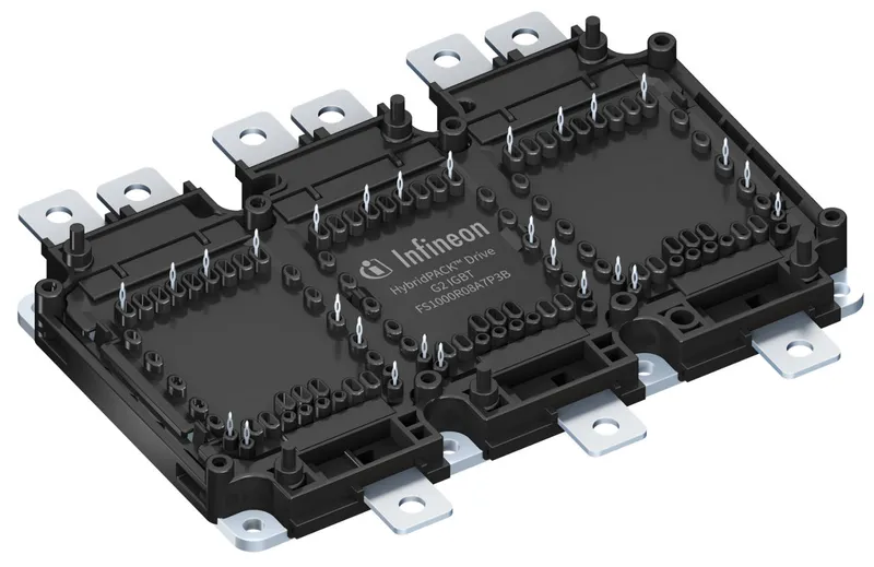 The HybridPACK™ Drive is a very compact six-pack module (750V/1000A) optimized for hybrid and electric vehicles.